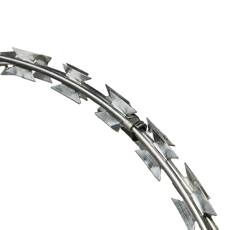 450mm 5kg coil diameter concertina razor barbed wire