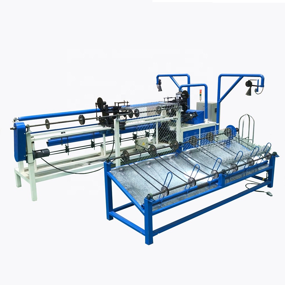 Automatic chain link fence machine with PLC control