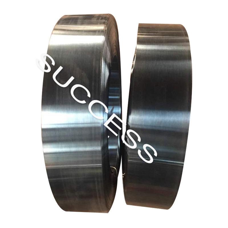 Bluing steel strips for packing